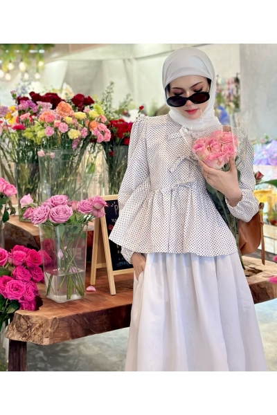 Polkadots Coquette Top